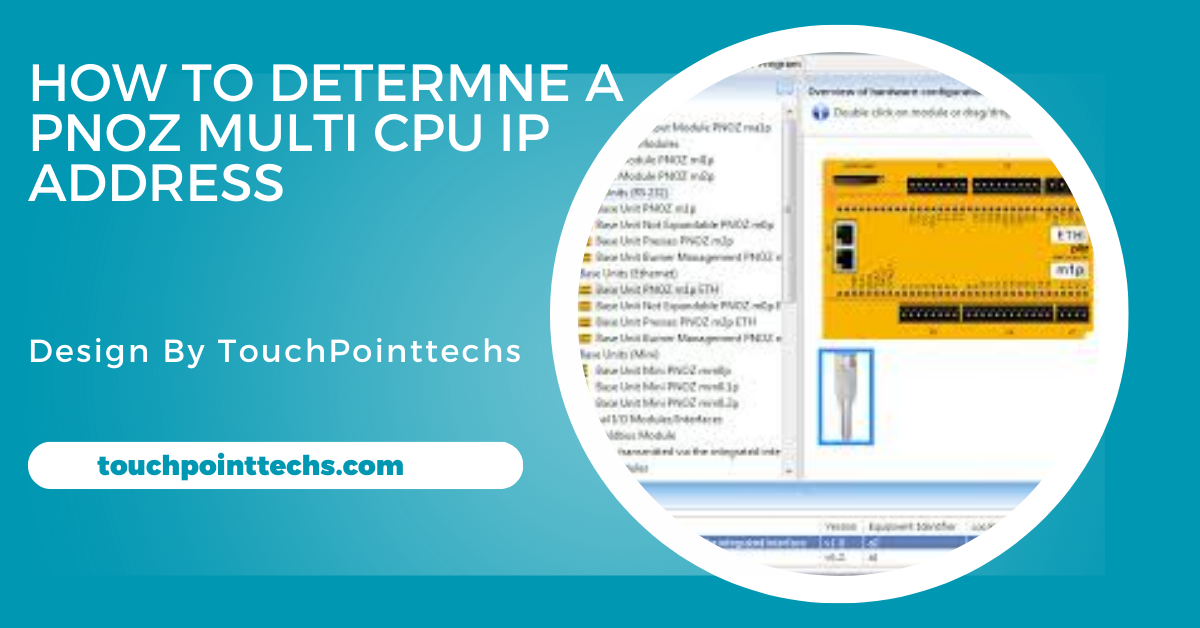 How To Determne A Pnoz Multi Cpu Ip Address