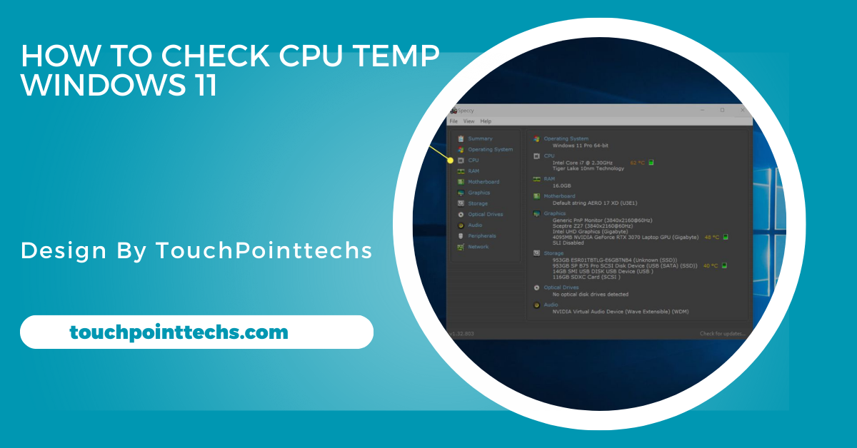 How To Check Cpu Temp Windows 11